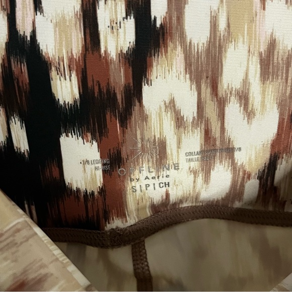 New Aerie Offline Real Me High-rise 7/8 Crossover Legging Multi-print Small - Picture 7 of 7